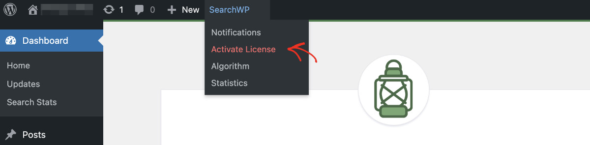 Activate license for SearchWP