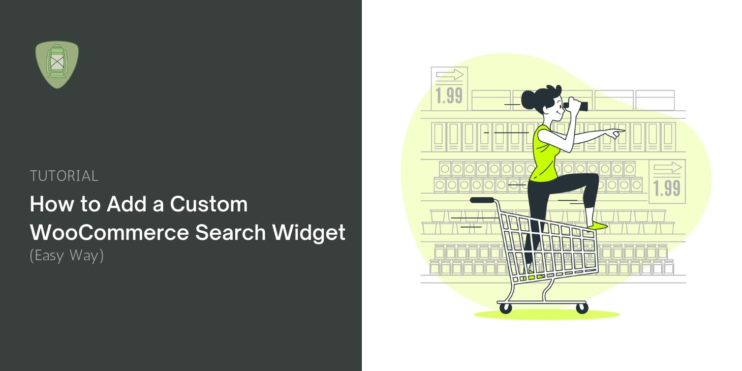 Add Custom WooCommerce Search Widget