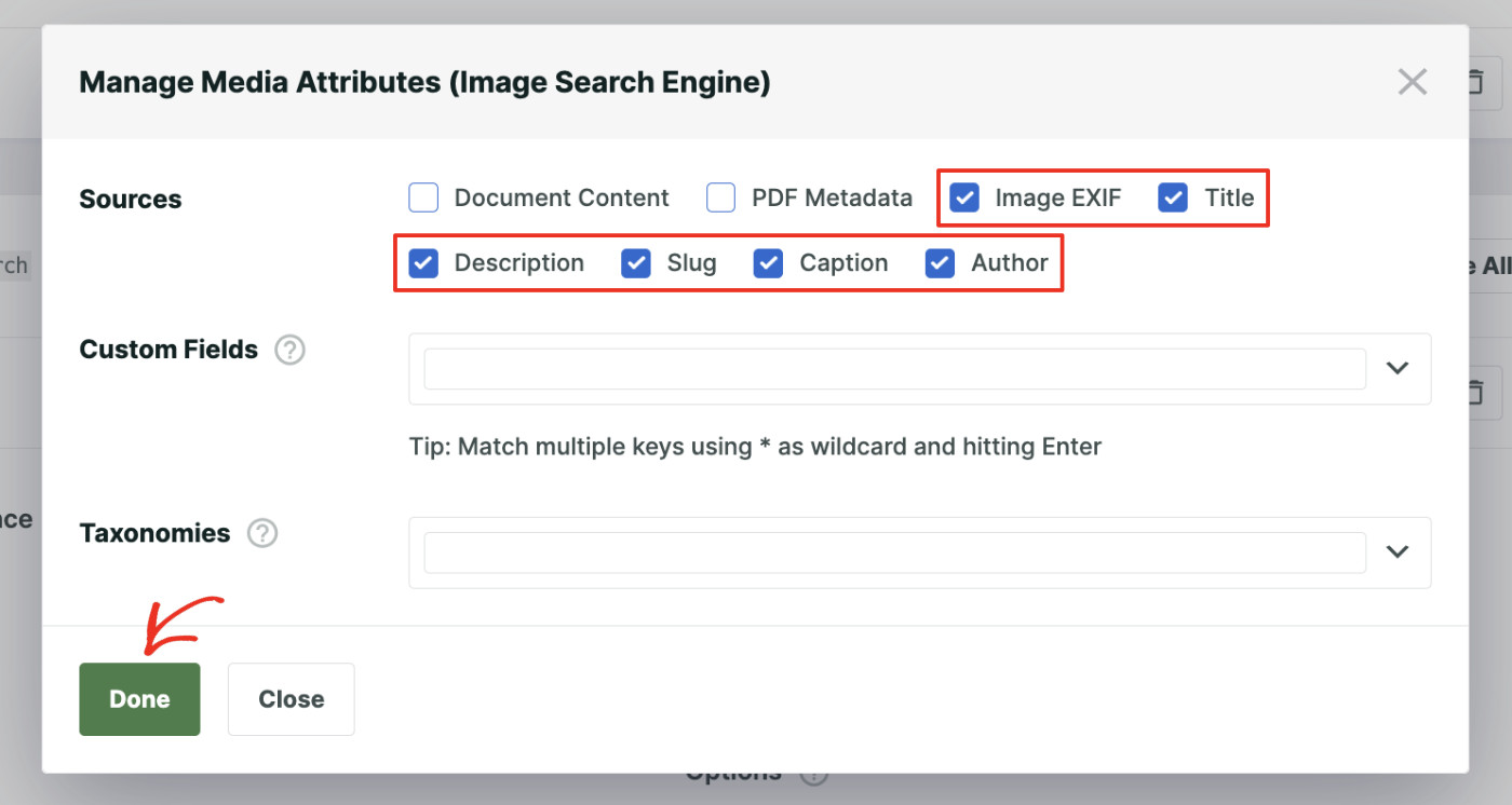 How To Make WordPress Search Image Files: Configure SearchWP To Search Images Step 4