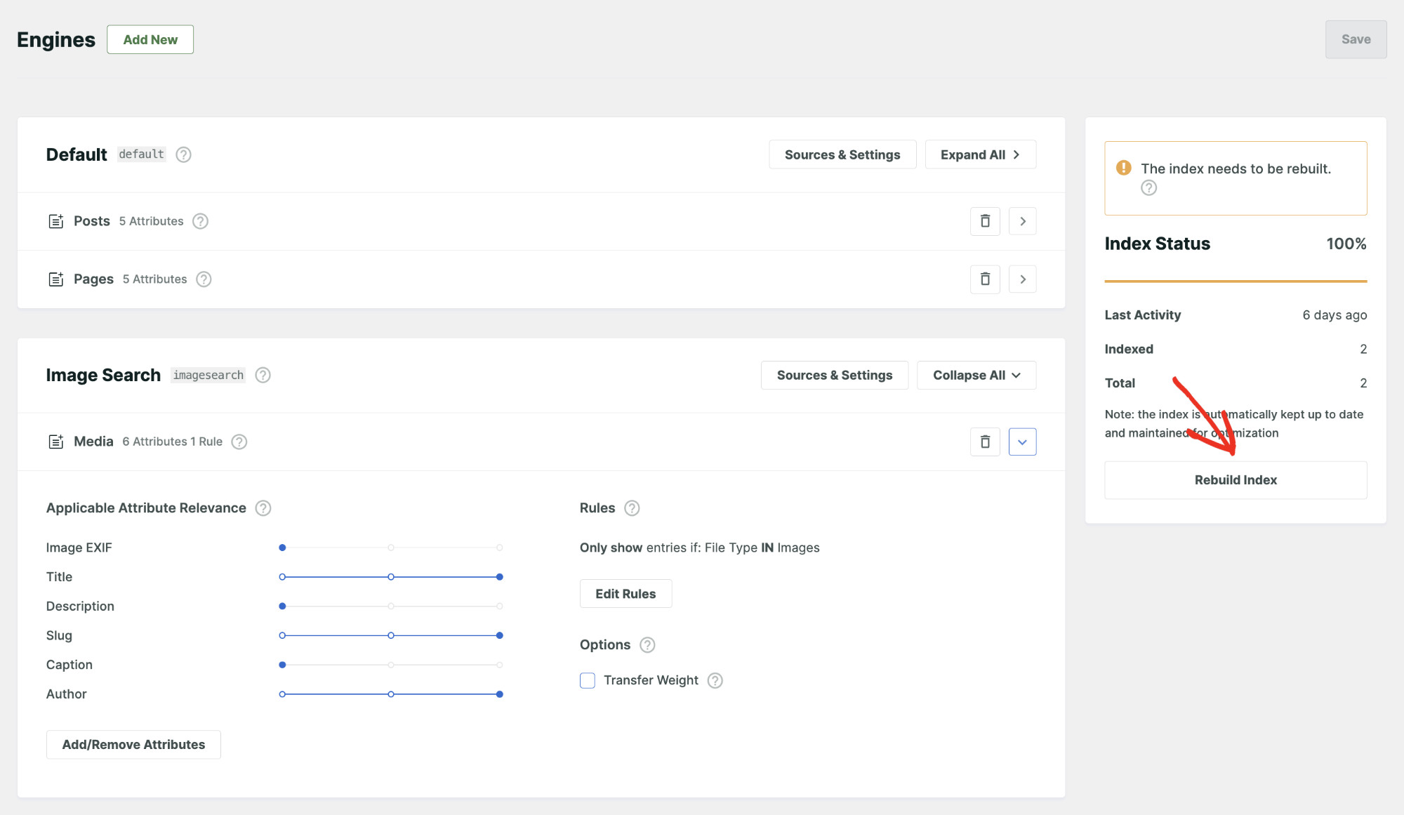 How To Make WordPress Search Image Files: Configure SearchWP To Search Images Step 8