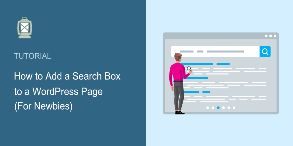 how to add page search in wordpress