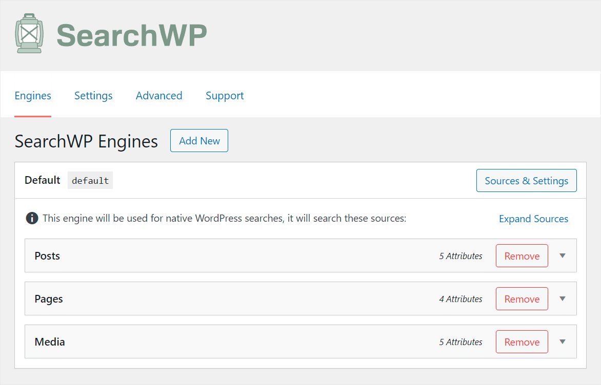 SearchWP dashboard