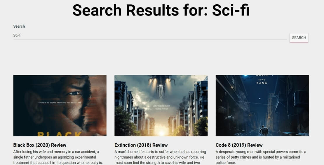 Wordpress custom fields search results