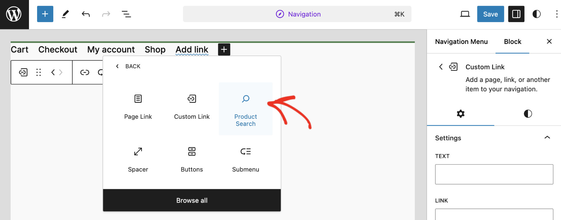 How To Add WooCommerce Product Search To The Header: Adding search bar to the header step 6