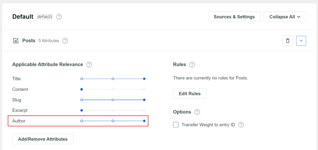Adjust author slider