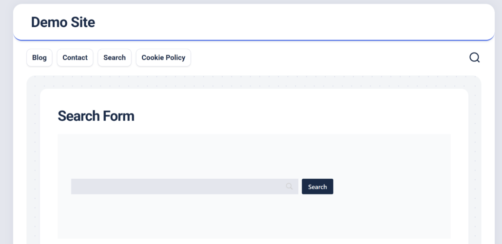 Breakdance search form preview