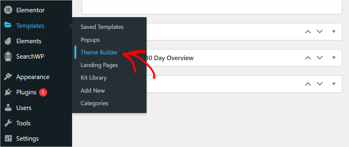 click Theme Builder
