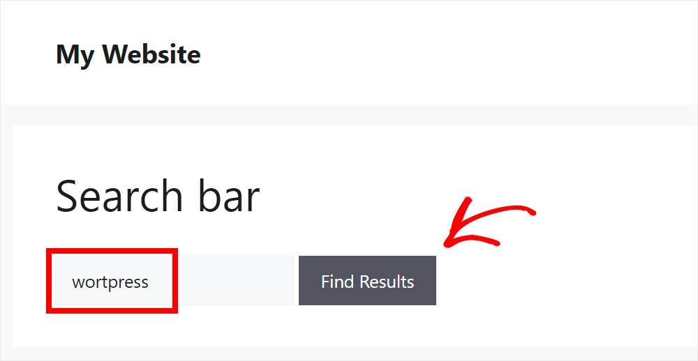 click find results