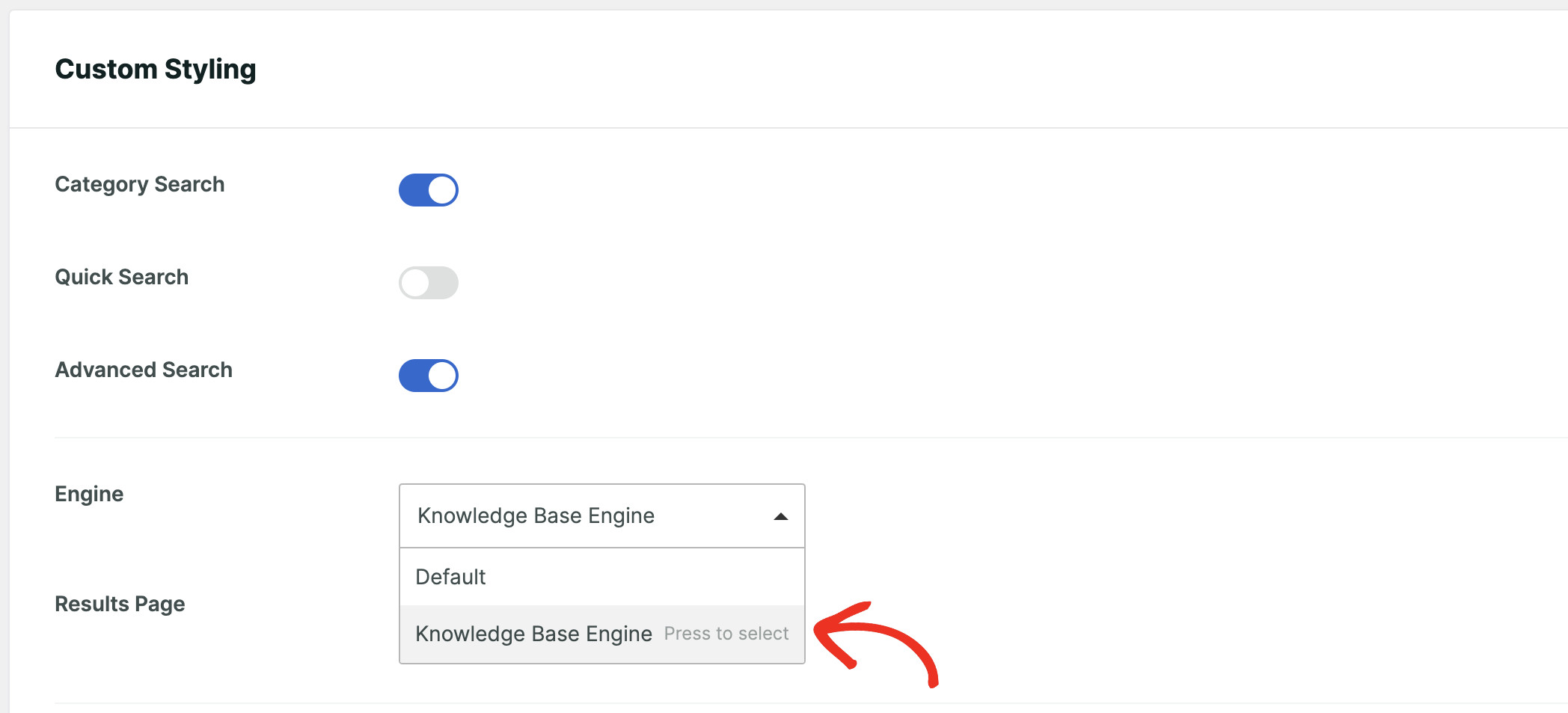 How To Make The Knowledge Base Searchable In WordPress: Creating a search form step 4