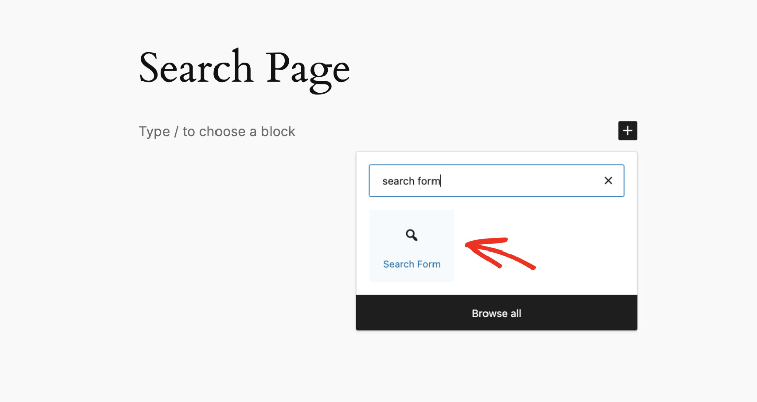 How To Add Live Search To WordPress For Free: Display Search Form in Frontend Step 2