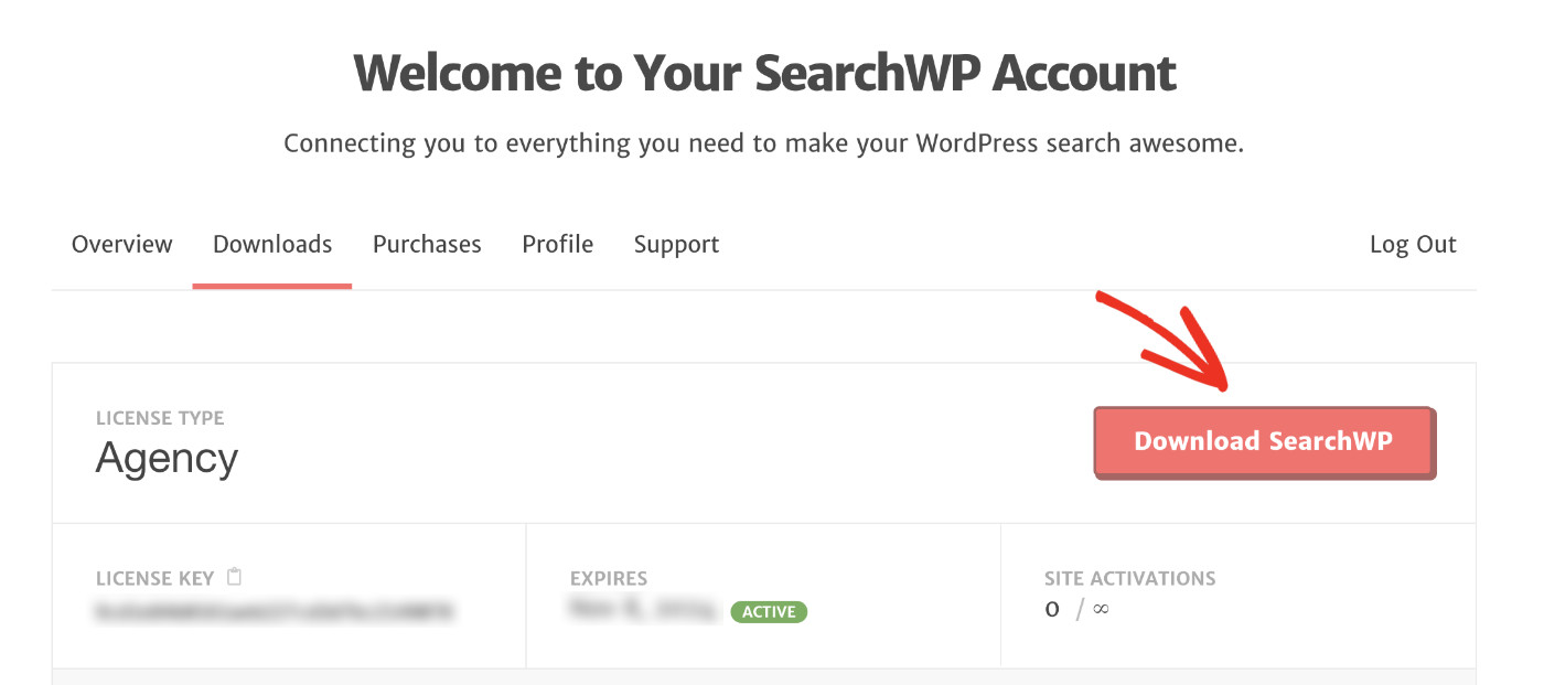 How To Create A Custom Search Form In WordPress: Download the SearchWP plugin zip file