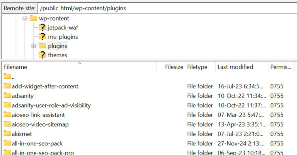 Head to plugin folder of your site