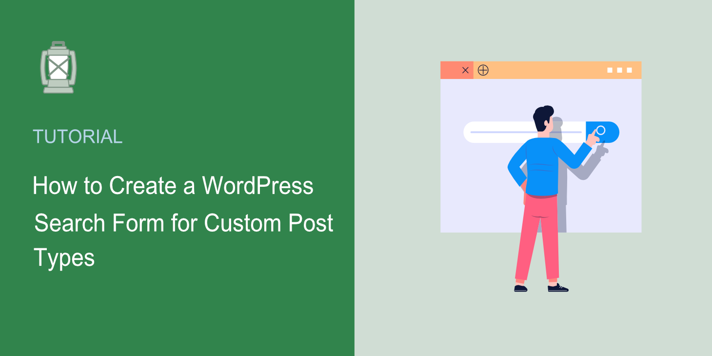 how to create a wordpress search form for custom post types