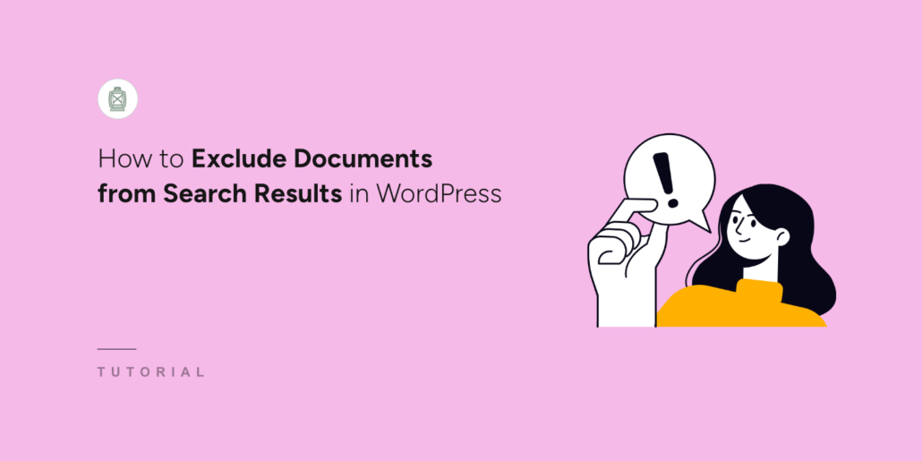 How to exclude documents from search results in WordPress