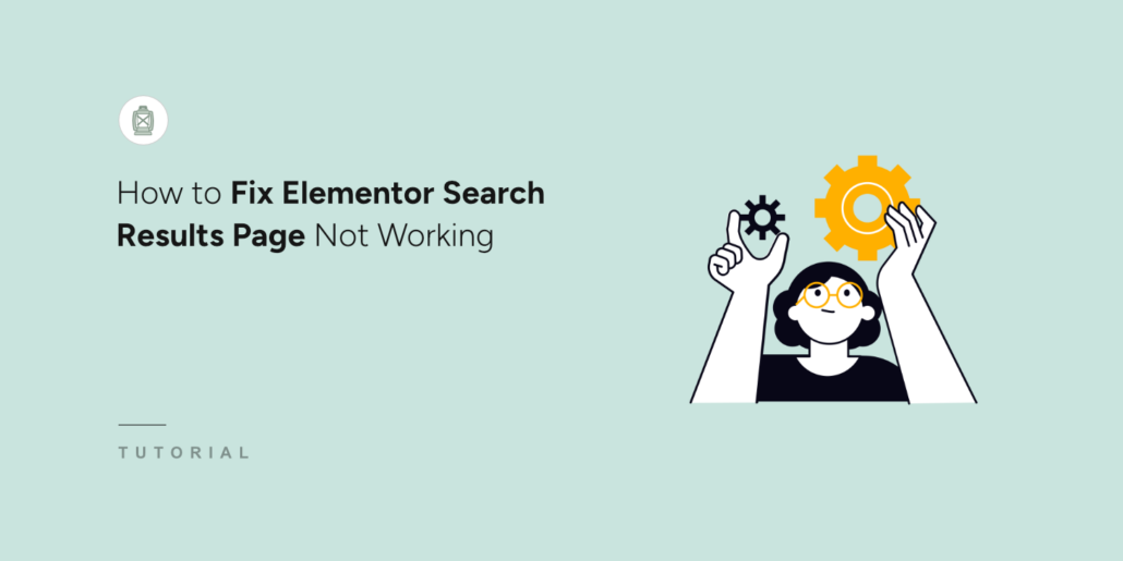 How to fix Elementor search results page not working