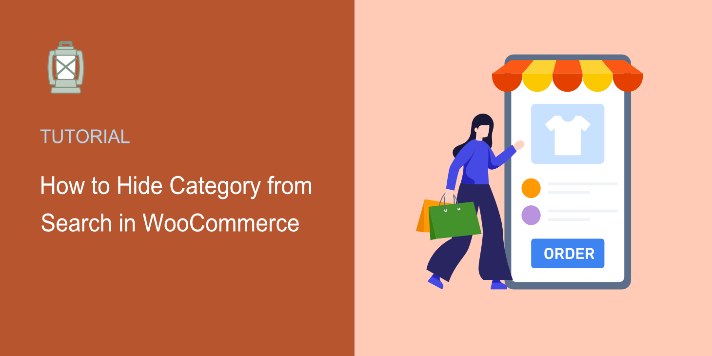 how to hide category from search in WooCommerce
