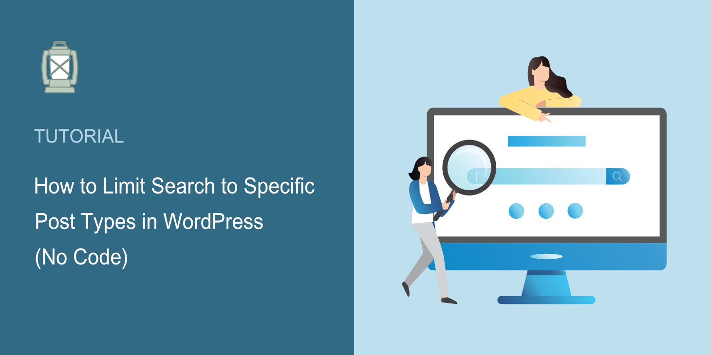 how to limit search to specific post types in WordPress