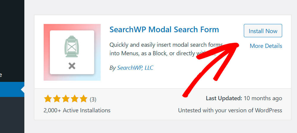 install searchwp modal search form