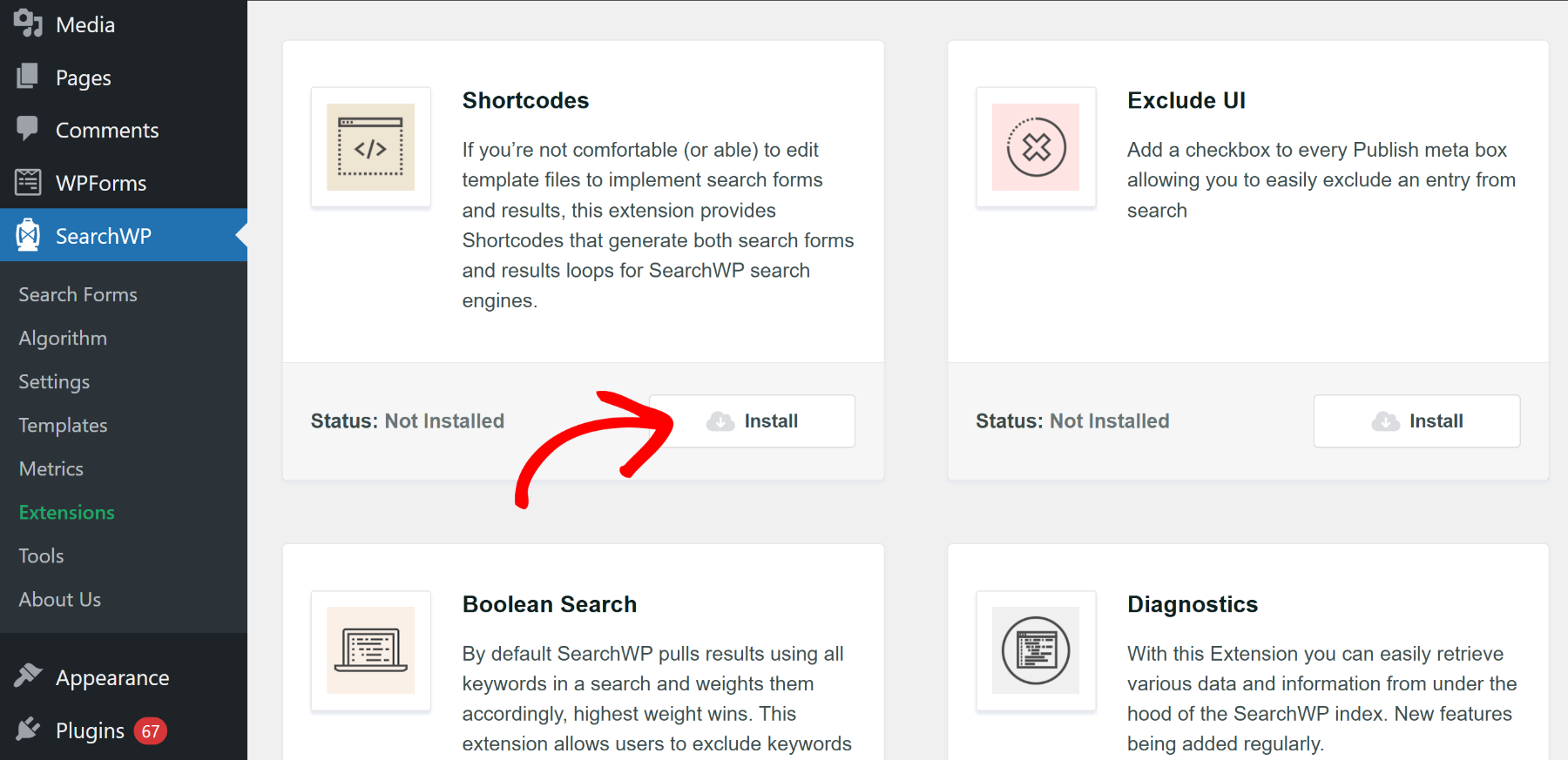 How to Add a WordPress Search Bar with Shortcode
