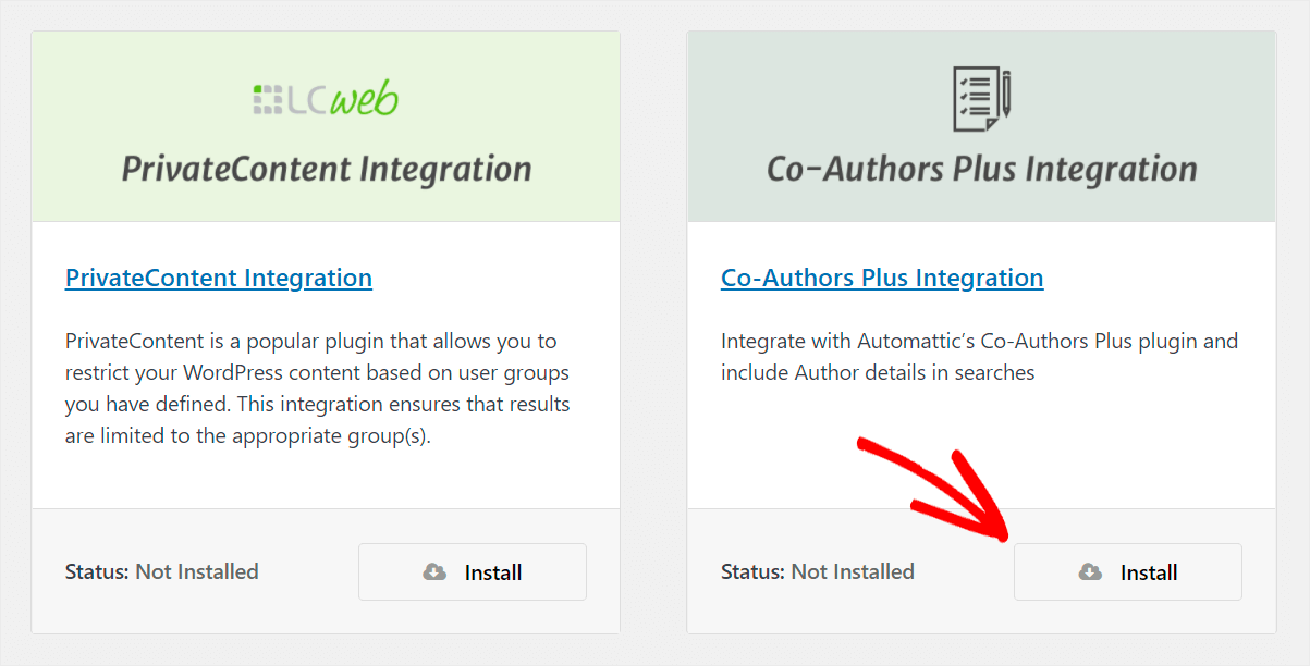 install the Co-Authors plugin integration