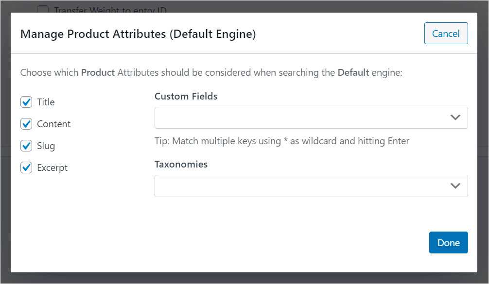 manage your product attributes