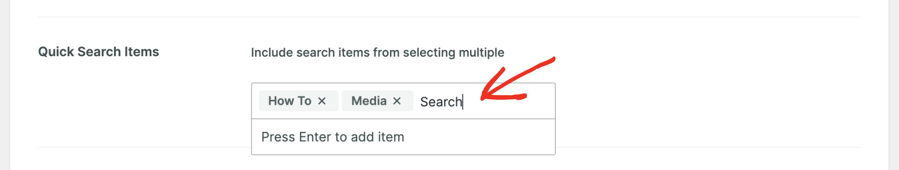 How To Display Clickable Keywords Below The Search Bar In WordPress: Create the search form step 2