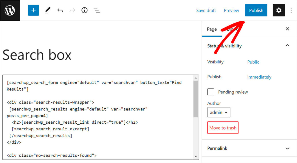 How to Add a WordPress Search Bar with Shortcode