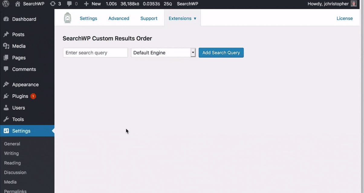 SearchWP Custom Results Order in action!