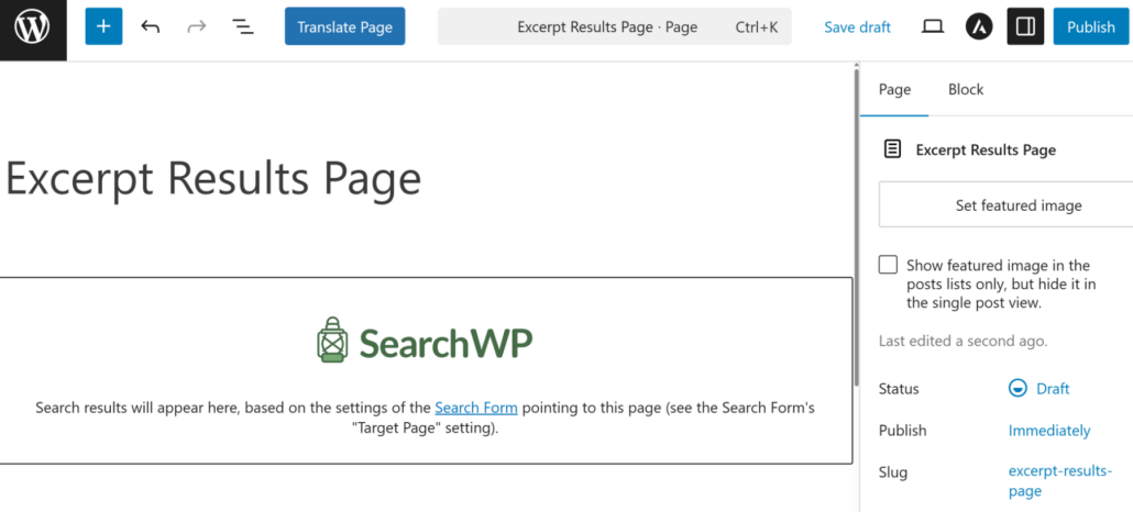 See preview and publish page