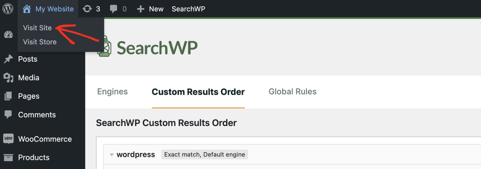 How to Prioritize Specific Search Results in WordPress: See Custom Results Order In Action: Step 1