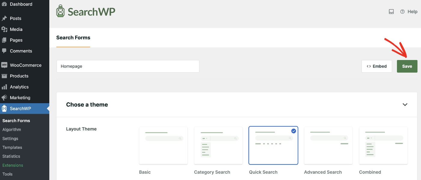 How to Add Custom WooCommerce Search Widgets: Creating Search Form Step 3
