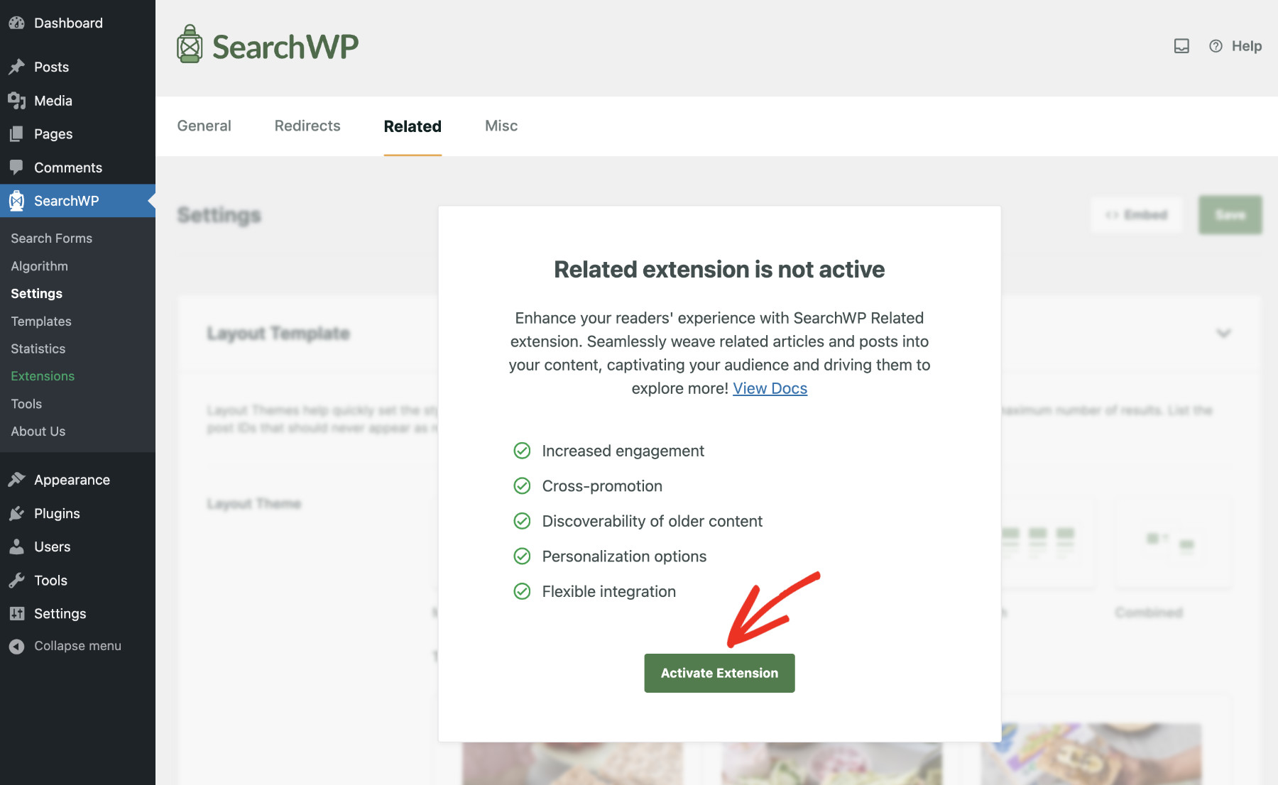 How To Show Related Content In WordPress: Install Related Content Extension Step 2