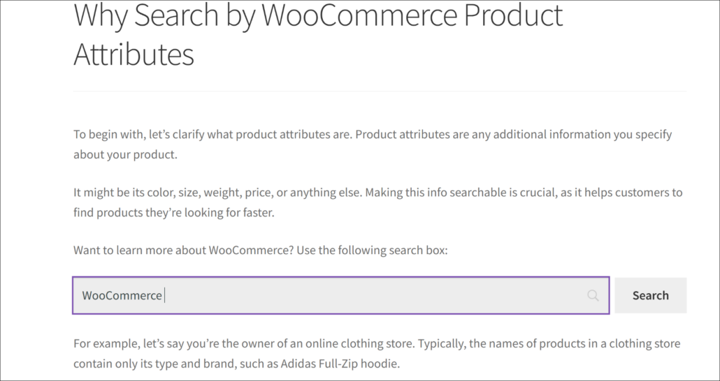 Test your search box